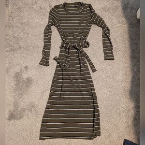 Abercrombie Striped Midi Dress Size Medium